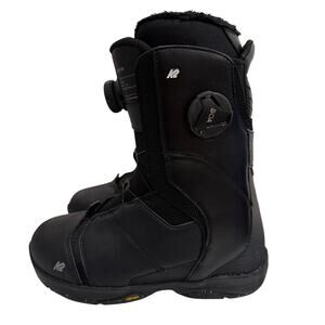 K2 Contour Women’s Size 7 BOA Snowboard Winter Snow Boots Black Vibram Sole
